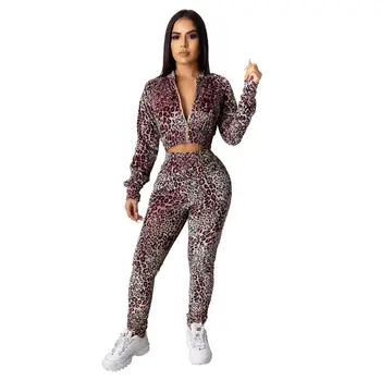 Autumn Winter Women Two Piece Set Top and Pants Plus Size Tracksuit Sweatsuit Outfit Leopard Print Active Sets Sexy Suits
Autumn Winter Women Two Piece Set Top and Pants Plus Size Tracksuit Sweatsuit Outfit Leopard Print Active Sets Sexy Suits