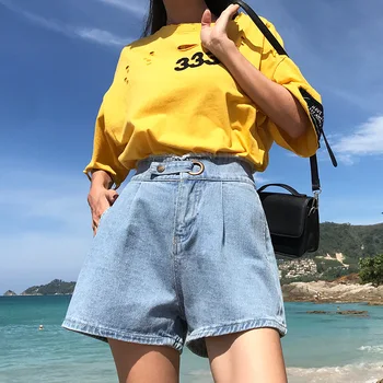 Women Spring Summer Fashion Korea Style Elastic Waist Vintage Short Office Lady Casual Denim Empire Waist Wide Leg Leisure Short
Women Spring Summer Fashion Korea Style Elastic Waist Vintage Short Office Lady Casual Denim Empire Waist Wide Leg Leisure Short