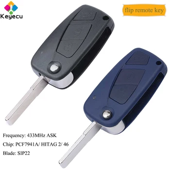 KEYECU Flip Remote Control Car Key With 3 Buttons & ASK 433MHz & PCF7941A/ HITAG 2/ 46 Chip - FOB for Fiat Panda 2003 2004- 2012
KEYECU Flip Remote Control Car Key With 3 Buttons & ASK 433MHz & PCF7941A/ HITAG 2/ 46 Chip - FOB for Fiat Panda 2003 2004- 2012