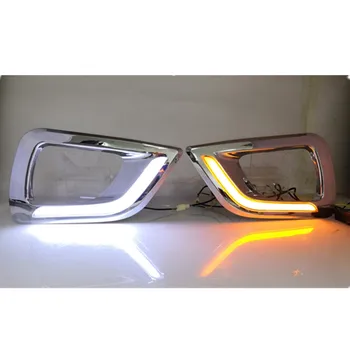 2015-2018 Navara NP300 Two-color LED lights Daytime running light Chrome cover Fog lamps assembly
2015-2018 Navara NP300 Two-color LED lights Daytime running light Chrome cover Fog lamps assembly