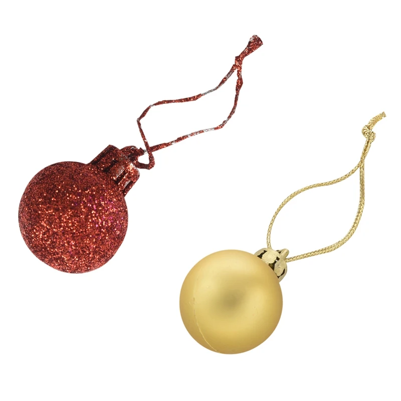 48Pcs Chic Christmas Baubles Tree Plain Glitter XMAS Ornament Ball Decoration Gold & Red
48Pcs Chic Christmas Baubles Tree Plain Glitter XMAS Ornament Ball Decoration Gold & Red