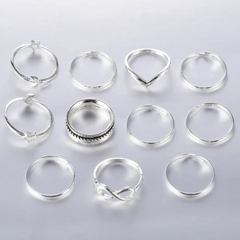12PCs/set Women Lady Unique Finger Ring Retro Carved Toe Bow Moon Ring Foot Beach Foot Jewelry Anillos Mujer Wedding Ring Set
12PCs/set Women Lady Unique Finger Ring Retro Carved Toe Bow Moon Ring Foot Beach Foot Jewelry Anillos Mujer Wedding Ring Set