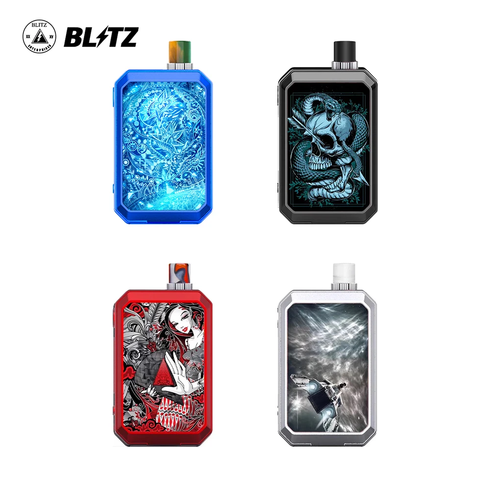 

Newest original Blitz Realm 30W vape pen kit 1100mah battery box mod 3.5ml pod Cartridge Electronic Cigarette cool Vaporizer