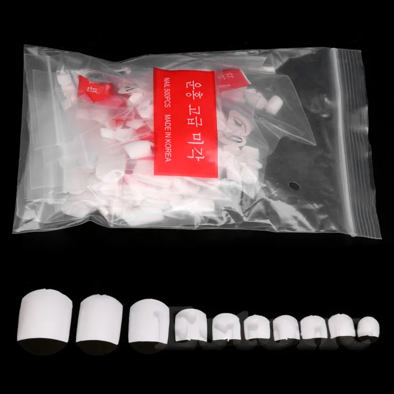 500Pcs Transparent Design French False Acrylic UV Gel Foot Toe Nail Art Tips
500Pcs Transparent Design French False Acrylic UV Gel Foot Toe Nail Art Tips