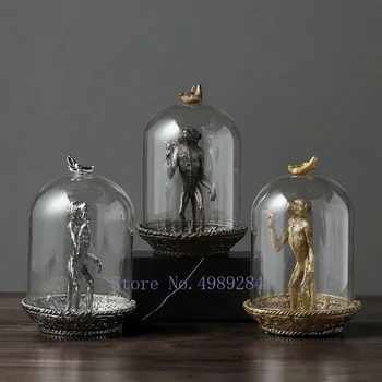 Nordic Creative Resin Retro monkey Simulated animal Glass cover Crafts ornaments Modern home decorations figurines accessories
Nordic Creative Resin Retro monkey Simulated animal Glass cover Crafts ornaments Modern home decorations figurines accessories