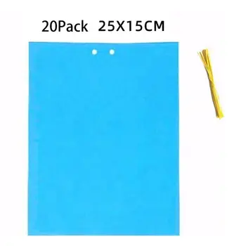 20-Pack Dual-Sided Sticky Traps with Twist Ties for Flying Plant Insect Thrips R7RC
20-Pack Dual-Sided Sticky Traps with Twist Ties for Flying Plant Insect Thrips R7RC