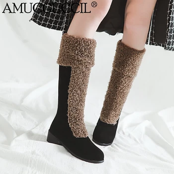2020 New Plus Big Size 34-46 Black Brown Yellow Zip Faux Fur Fashion Autumn Winter Girl Females Ladies Women Warm Boots X2002
2020 New Plus Big Size 34-46 Black Brown Yellow Zip Faux Fur Fashion Autumn Winter Girl Females Ladies Women Warm Boots X2002