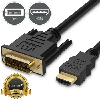 10FT 1.8M HDMI To DVI D 24+1 Male Gold Adapter Cable HDTV LED LCD Cord Plug For DVI HDMI 821#2
10FT 1.8M HDMI To DVI D 24+1 Male Gold Adapter Cable HDTV LED LCD Cord Plug For DVI HDMI 821#2