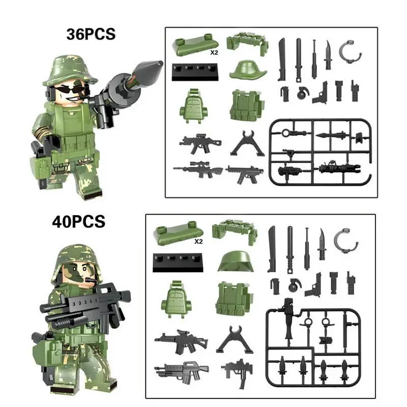TBS75-80 Building Blocks Collection Space Military Commandos WWII Army Soldiers Marine Corps Bricks Set Gift Toys for Kids
TBS75-80 Building Blocks Collection Space Military Commandos WWII Army Soldiers Marine Corps Bricks Set Gift Toys for Kids