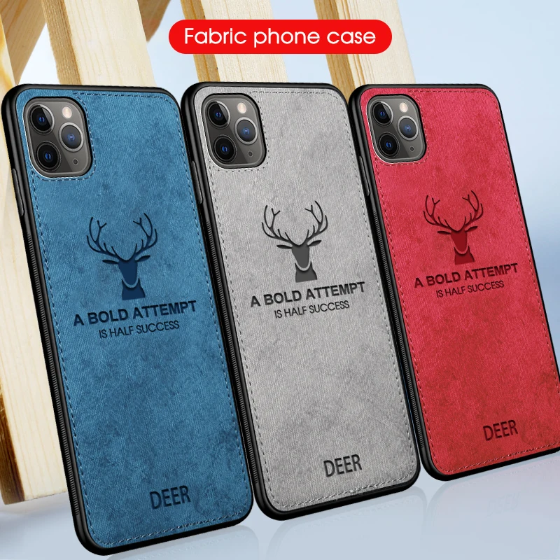 New Style Phone Cover For iPhone 11 Pro Max 6 6S 7 8 Plus X XR XS Max Cloth Deer Texture Soft Case For iPhone X XR XS Max
New Style Phone Cover For iPhone 11 Pro Max 6 6S 7 8 Plus X XR XS Max Cloth Deer Texture Soft Case For iPhone X XR XS Max