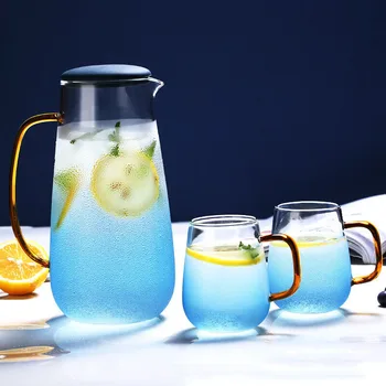 Nordic Gradient Glass Teapot 1400ml Chinese Kung Fu Tea Set Explosion-proof Kettle Heat-resistant Household Cold Water Juice Jug
Nordic Gradient Glass Teapot 1400ml Chinese Kung Fu Tea Set Explosion-proof Kettle Heat-resistant Household Cold Water Juice Jug