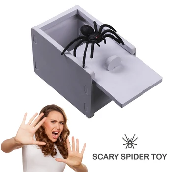 Novelty Prank Scare Spider Box Wooden April Fool's Day Surprise Lifelike Practical Joke Trick Play Scare Toy Gag Kids Funny Toy 
Novelty Prank Scare Spider Box Wooden April Fool's Day Surprise Lifelike Practical Joke Trick Play Scare Toy Gag Kids Funny Toy