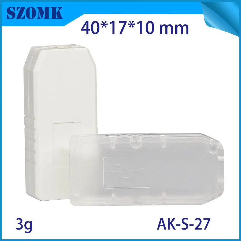 usb stick plastic pcb enclosure usb flash drive instrument housing case szomk clear junction box (5)