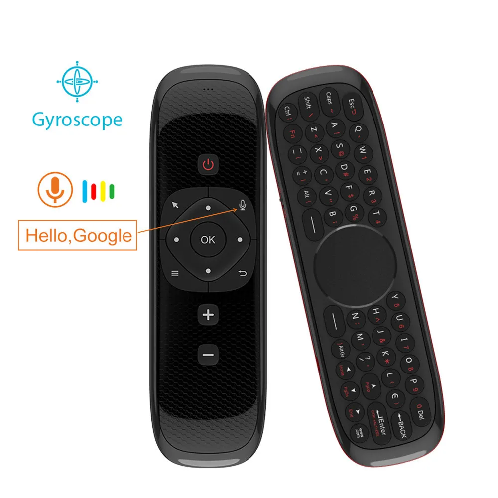 W2 Fly Air Mouse Voice Remote Control Mini Keyboard Microphone 2.4G Wireless Gyroscope for Android Smart tv box Projecter pk G30
W2 Fly Air Mouse Voice Remote Control Mini Keyboard Microphone 2.4G Wireless Gyroscope for Android Smart tv box Projecter pk G30