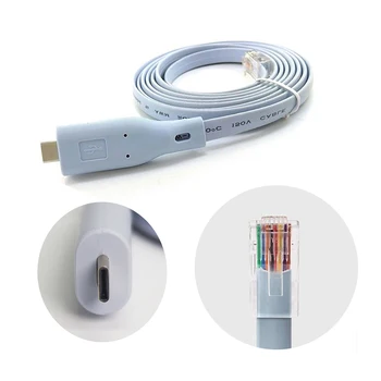 USB Type C to Ethernet RJ45 Console Cable USB to RJ45 RS232 Level Shifter FT232R Chip 1.8M Extension Cord for MacBook Mac OS 8 9
USB Type C to Ethernet RJ45 Console Cable USB to RJ45 RS232 Level Shifter FT232R Chip 1.8M Extension Cord for MacBook Mac OS 8 9