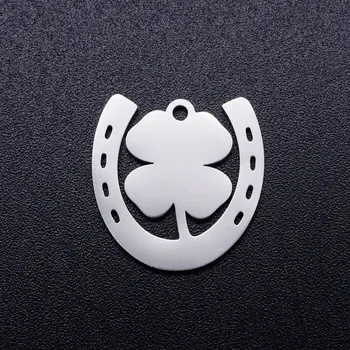5pcs/lot Luck Horseshoe Clover Stainless Steel DIY Charms Wholesale DIY Pendants for Necklace Making OEM Charm Accepted
5pcs/lot Luck Horseshoe Clover Stainless Steel DIY Charms Wholesale DIY Pendants for Necklace Making OEM Charm Accepted