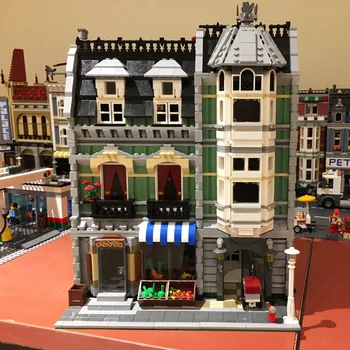 2465pcs MOC 15008 City Street View Green Grocer 10185 Model Building blocks Bricks Educational Toy for Kids gifts
2465pcs MOC 15008 City Street View Green Grocer 10185 Model Building blocks Bricks Educational Toy for Kids gifts