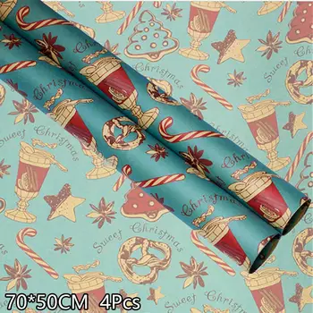 4pcs Retro Christmas Party Gift Wrapping Paper Holiday Xmas Packing Decoration New Year Decoration
4pcs Retro Christmas Party Gift Wrapping Paper Holiday Xmas Packing Decoration New Year Decoration