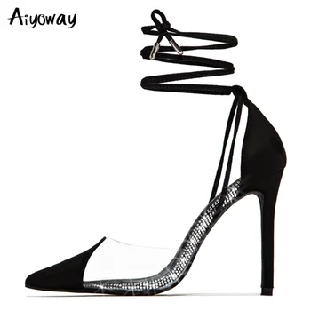 Aiyoway Spring Women Stiletto High Heels Plus Size Pumps Ankle Strap Female Two Piece Sexy Pointed Toe Bride Wedding Shoes
Aiyoway Spring Women Stiletto High Heels Plus Size Pumps Ankle Strap Female Two Piece Sexy Pointed Toe Bride Wedding Shoes