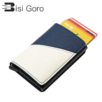 BISI GORO Mixed Color RFID Card Holder 2020 PU Leather Aluminum Wallet Travel Passport Holder Slim Russian Passport Cover Purse 
BISI GORO Mixed Color RFID Card Holder 2020 PU Leather Aluminum Wallet Travel Passport Holder Slim Russian Passport Cover Purse