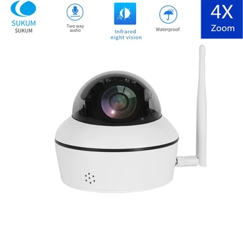 2MP 5MP Mini Wifi PTZ Dome Camera Outdoor 4X Optical Zoom Built-in SD Card Slot Two Way Audio Home Security Camera Wireless
2MP 5MP Mini Wifi PTZ Dome Camera Outdoor 4X Optical Zoom Built-in SD Card Slot Two Way Audio Home Security Camera Wireless