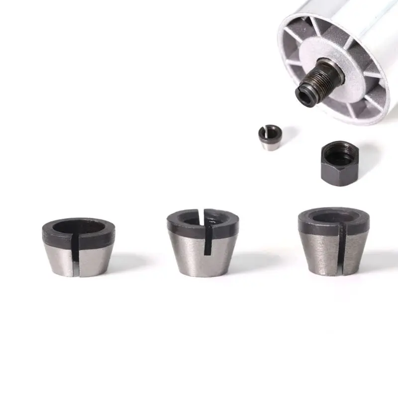 6mm 6.35mm 8mm Collet Chuck Adapter Engraving Trimming Machine Electric Router High Precision Bit
6mm 6.35mm 8mm Collet Chuck Adapter Engraving Trimming Machine Electric Router High Precision Bit
