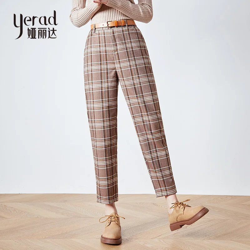 YERAD Plaid Elastic Waist Harem Pants 2019 Autumn New Loose Casual Street Pants England Style Linen Pants
YERAD Plaid Elastic Waist Harem Pants 2019 Autumn New Loose Casual Street Pants England Style Linen Pants