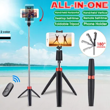 Wireless bluetooth Selfie Sticks Mini Tripod Extendable Foldable Monopod Video Stabilizer For Smartphones
Wireless bluetooth Selfie Sticks Mini Tripod Extendable Foldable Monopod Video Stabilizer For Smartphones
