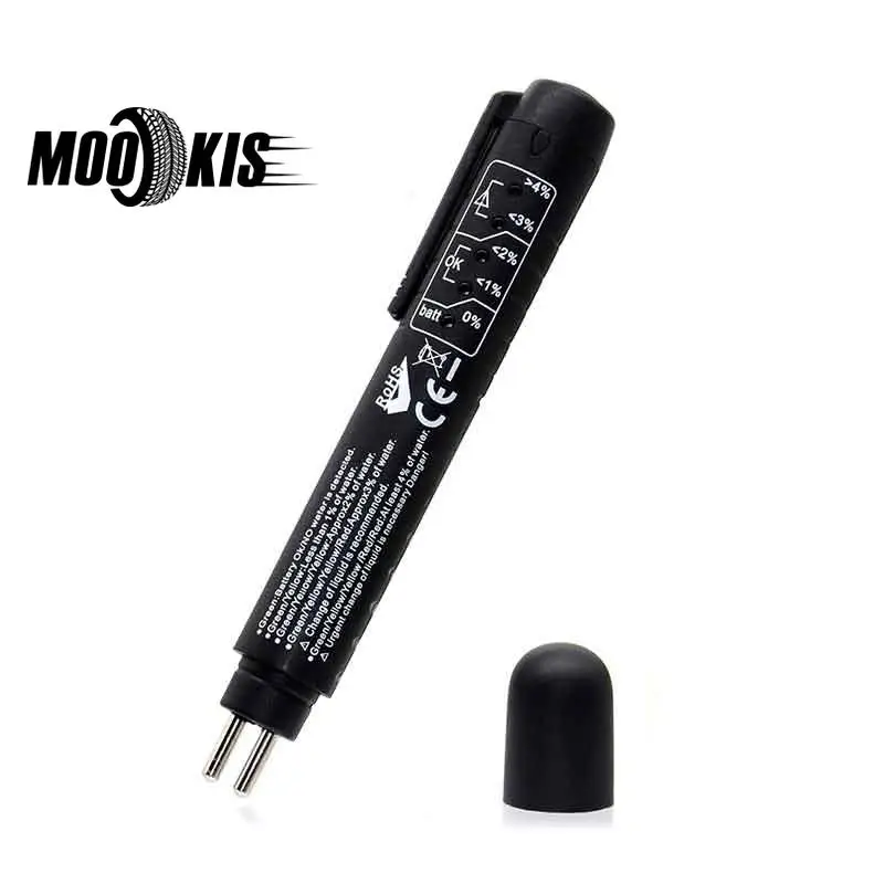 Brake Fluid Liquid Tester Car Brake Liquid Digital Tester For DOT3/DOT4 Automotive Testing 5 LED Car Diagnostic Indicator Pen
Brake Fluid Liquid Tester Car Brake Liquid Digital Tester For DOT3/DOT4 Automotive Testing 5 LED Car Diagnostic Indicator Pen