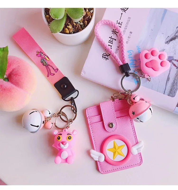 Japanese Cartoon Card Captor Sakura Pink Panther Cute Lovely Bank Bus Card Bag Bell Set Card Holder Cosplay Accessories Props
Japanese Cartoon Card Captor Sakura Pink Panther Cute Lovely Bank Bus Card Bag Bell Set Card Holder Cosplay Accessories Props