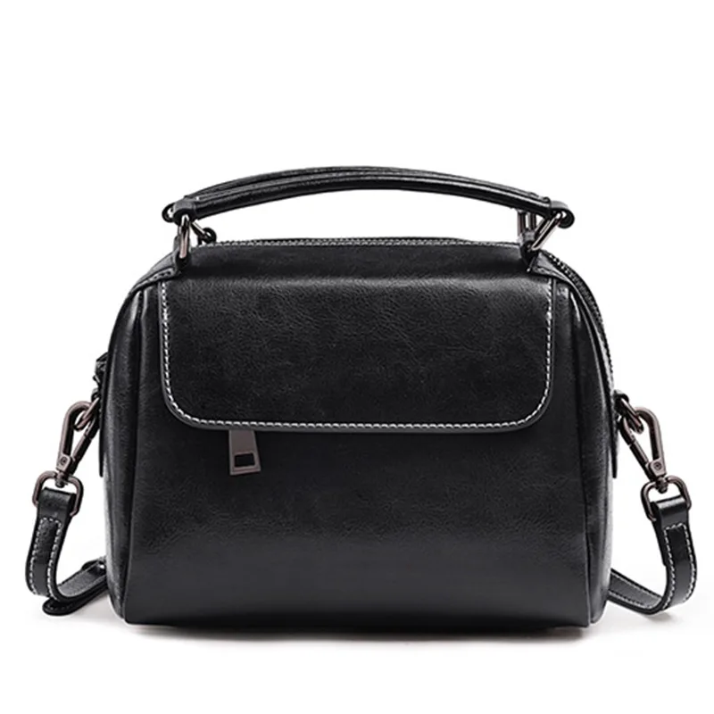 2019 New Style WOMEN'S Leather Bags Europe And America Fashion Handbag Women's Oil Wax Leather Bag WOMEN'S Single-shoulder Bag S
2019 New Style WOMEN'S Leather Bags Europe And America Fashion Handbag Women's Oil Wax Leather Bag WOMEN'S Single-shoulder Bag S