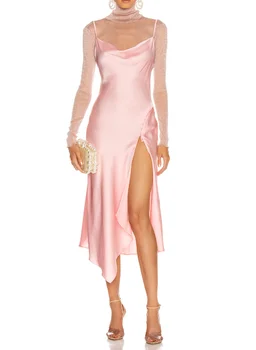Pink Sexy Dress Top Quality Fashion Strap Elegnat Nihgt CLub Evening Party Dress Women
Pink Sexy Dress Top Quality Fashion Strap Elegnat Nihgt CLub Evening Party Dress Women
