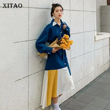 XITAO Irregular Women Dress Fashion New Patchwork Vintage Elegant Small Fresh 2020 Autumn Single Breast Loose Dress DZL1600
XITAO Irregular Women Dress Fashion New Patchwork Vintage Elegant Small Fresh 2020 Autumn Single Breast Loose Dress DZL1600
