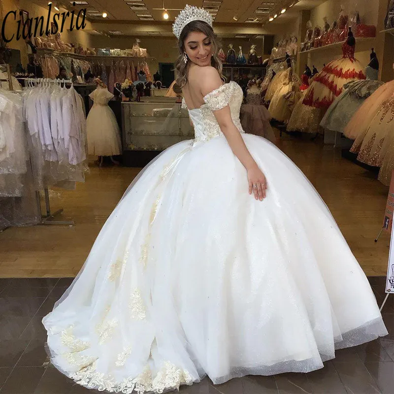 Modern Off the shoulder Princess Quinceanera Prom Dresses corset Lace Ball gowns Cheap Long Sweet 16 Evening Dresses Floor Lengt
Modern Off the shoulder Princess Quinceanera Prom Dresses corset Lace Ball gowns Cheap Long Sweet 16 Evening Dresses Floor Lengt
