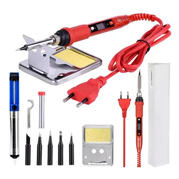 Electric Soldering Iron Adjustable Temperature 80W Welding Set Tool Kit Digital display constant temperature
Electric Soldering Iron Adjustable Temperature 80W Welding Set Tool Kit Digital display constant temperature