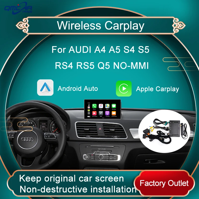 Wireles Apple Carplay Car multimedia player For Audi A4 A5 S4 S5 Q5 RS4 RS5 2010-2017 Android Auto Interface TV Box
Wireles Apple Carplay Car multimedia player For Audi A4 A5 S4 S5 Q5 RS4 RS5 2010-2017 Android Auto Interface TV Box