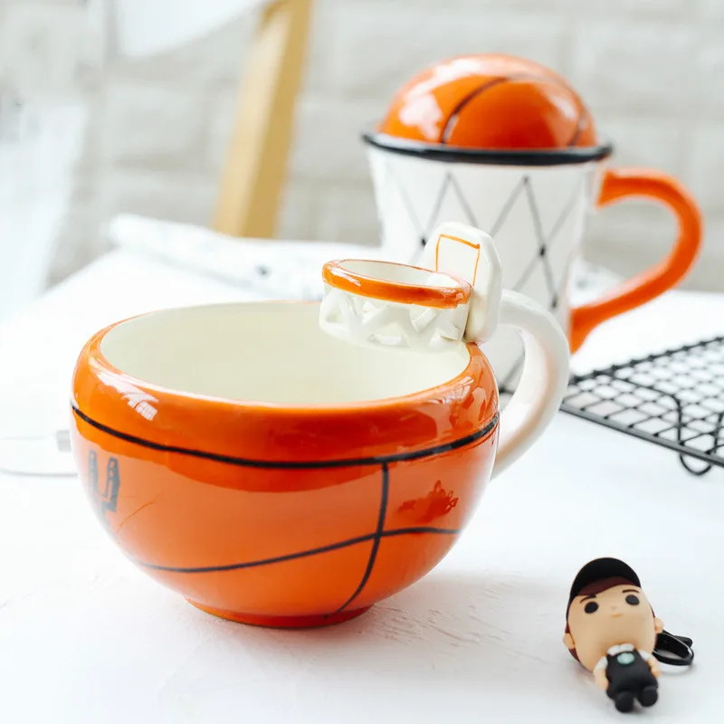 Creative Basketball Coffee Cup Ceramic Cartoon Mug Multi-function Ceramic Children Cute Milk Office Breakfast Cup Football Mug
Creative Basketball Coffee Cup Ceramic Cartoon Mug Multi-function Ceramic Children Cute Milk Office Breakfast Cup Football Mug