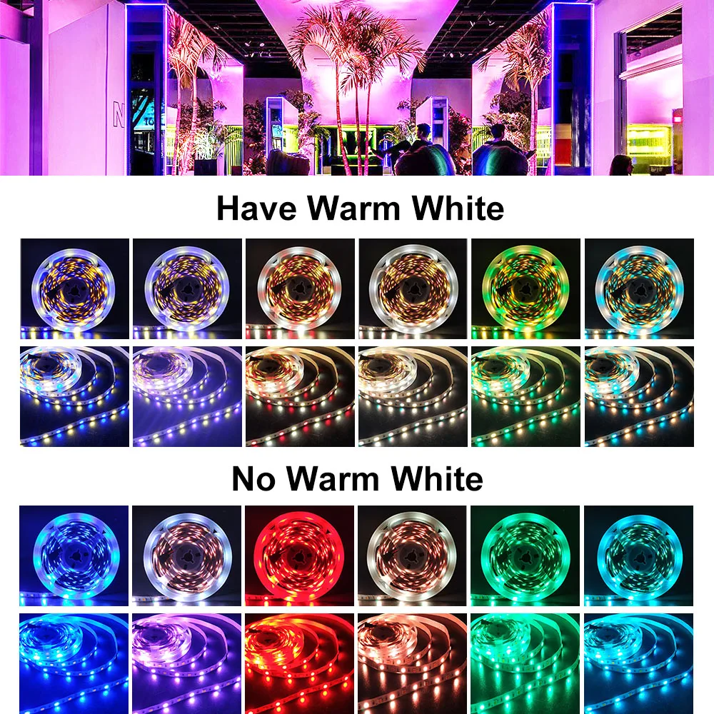 灯光对比