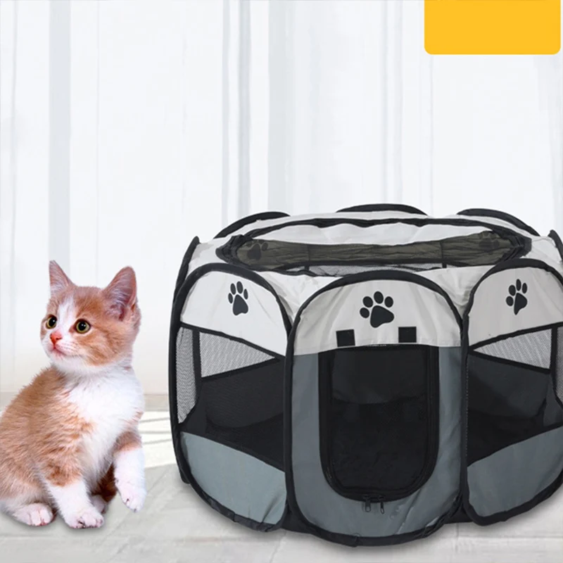 Portable Folding Pet Tent Cat House Octagonal Cage For Cat Tent Playpen Puppy Kennel Easy Operation Fence Outdoor Big Dogs House
Portable Folding Pet Tent Cat House Octagonal Cage For Cat Tent Playpen Puppy Kennel Easy Operation Fence Outdoor Big Dogs House