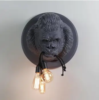Nordic Resin Gorilla Wall Lamp Retro Modern Led Wall Sconce Home Loft Bedroom Bedside Home Decor Wall Light Fixtures Luminaire
Nordic Resin Gorilla Wall Lamp Retro Modern Led Wall Sconce Home Loft Bedroom Bedside Home Decor Wall Light Fixtures Luminaire