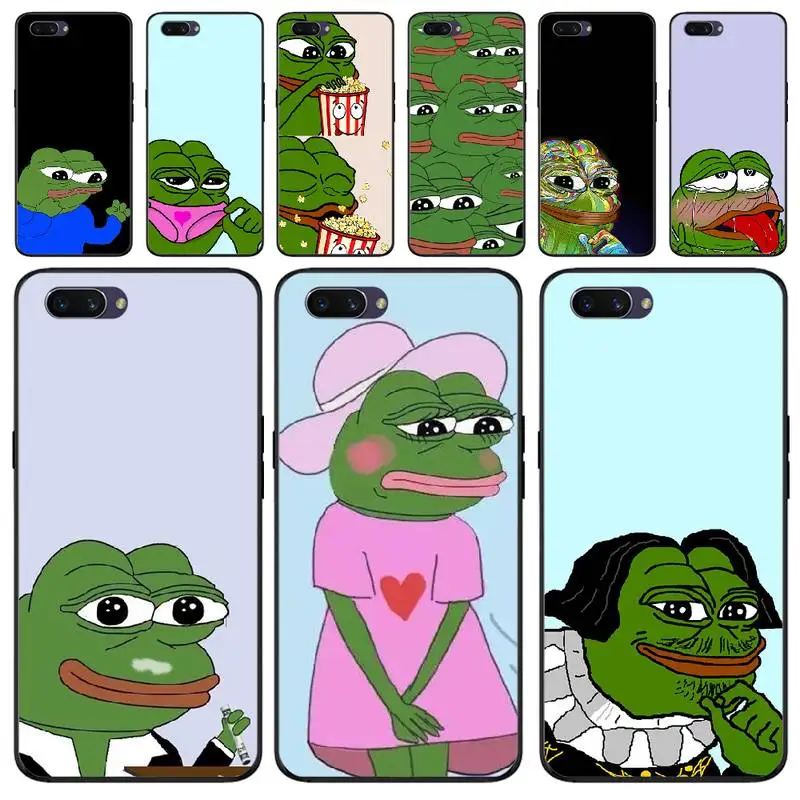 LJHYDFCNB Funny The Frog Pepe face crying Cover Black Soft Shell Phone Case For OPPO F5 F9 F3 F11 pro A92020 K1 A77 RENO A52020
LJHYDFCNB Funny The Frog Pepe face crying Cover Black Soft Shell Phone Case For OPPO F5 F9 F3 F11 pro A92020 K1 A77 RENO A52020