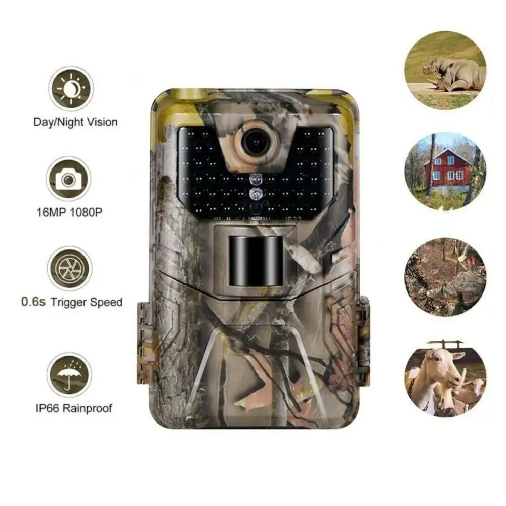 HD Tracking Hunting Camera 16MP 1080P Photo 0.3 Seconds Trigger Wildlife Observation Traps Night Vision Infrared Waterproof
HD Tracking Hunting Camera 16MP 1080P Photo 0.3 Seconds Trigger Wildlife Observation Traps Night Vision Infrared Waterproof