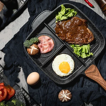 3-in-1 Divided Pan Breakfast Pot Nonstick 3 Section Meal Skillet Divided Grill Griddle Frying Pan Meal Skillet Aluminum Cooker
3-in-1 Divided Pan Breakfast Pot Nonstick 3 Section Meal Skillet Divided Grill Griddle Frying Pan Meal Skillet Aluminum Cooker