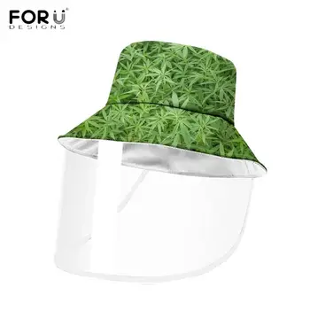 FORUDESIGNS Green Maple Leaf Pattern Women Men Bucket Caps Summer Sun Protective Facial Masks Windproof Removable Fisherman Hats
FORUDESIGNS Green Maple Leaf Pattern Women Men Bucket Caps Summer Sun Protective Facial Masks Windproof Removable Fisherman Hats