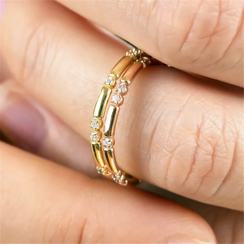 Creative Rose Gold Silver Color Knuckle Ring Simple Female Small White Zircon Ring Fashion Wedding Engagement Rings For Women
Creative Rose Gold Silver Color Knuckle Ring Simple Female Small White Zircon Ring Fashion Wedding Engagement Rings For Women