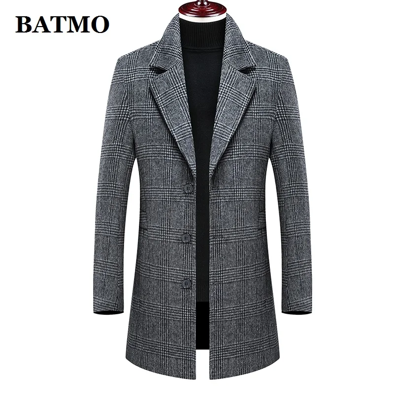 Batmo 2021 new arrival winter high quality wool thicked casual trench coat men,men's winter warm coat,winter jackets men 896
Batmo 2021 new arrival winter high quality wool thicked casual trench coat men,men's winter warm coat,winter jackets men 896