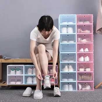 1pcs Thickened transparent shoebox moisture-proof and dust-proof shoebox Japanese style shoebox simple plastic drawer shoebox
1pcs Thickened transparent shoebox moisture-proof and dust-proof shoebox Japanese style shoebox simple plastic drawer shoebox