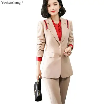 Fashion 2019 Business Career Work Apricot Black Pant Suits Single Breaste Blazers Jackets Coat and Pant Two Piece Suit Sets 
Fashion 2019 Business Career Work Apricot Black Pant Suits Single Breaste Blazers Jackets Coat and Pant Two Piece Suit Sets