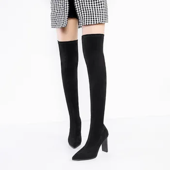 thick heel high heel elastic thin model is sold out pointed sexy nightclub Knee Boots
thick heel high heel elastic thin model is sold out pointed sexy nightclub Knee Boots