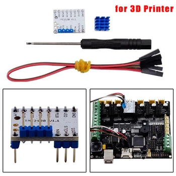 High Quality TMC2130 V1.1 Stepstick Stepper Motor Driver&Heat Sink 4Pin Cable For 3D Printer Subdivision To 256
High Quality TMC2130 V1.1 Stepstick Stepper Motor Driver&Heat Sink 4Pin Cable For 3D Printer Subdivision To 256